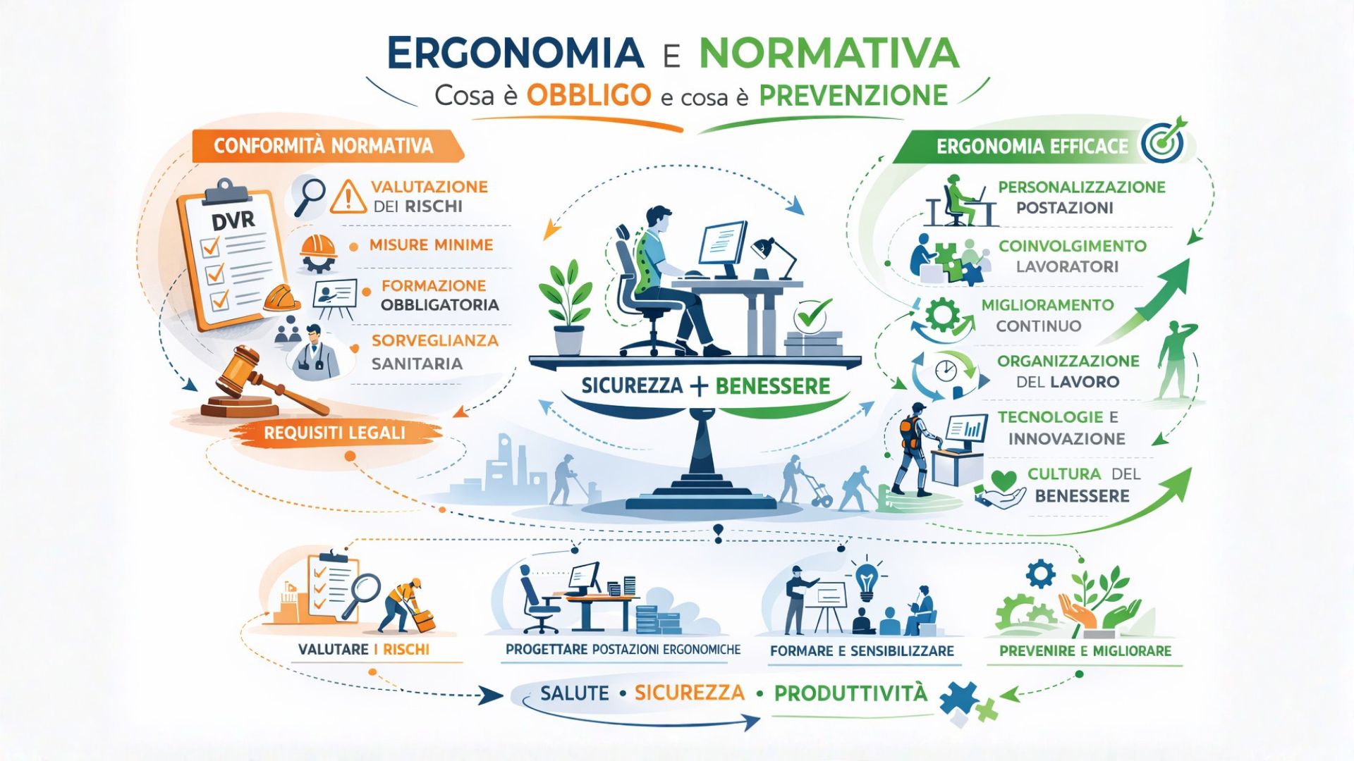 Ergonomia e normativa: cosa è obbligo e cosa è prevenzione.